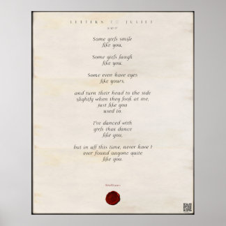 Póster Cartas a Juliet Imprimir 🌹 🗡 44/49