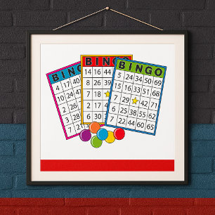 Póster Cartas de Bingo