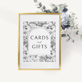 Póster Cartas De Boda Y Regalos De Chinoiserie En Floral 