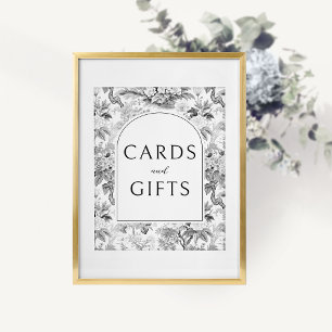 Póster Cartas De Boda Y Regalos De Chinoiserie En Floral