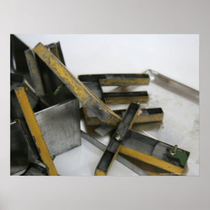 Póster Cartas de juego del edificio de la construcción Je