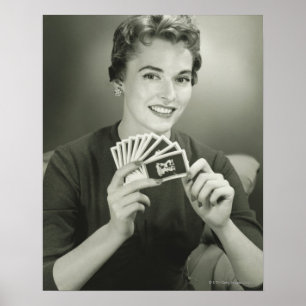 Póster Cartas de juego para mujeres
