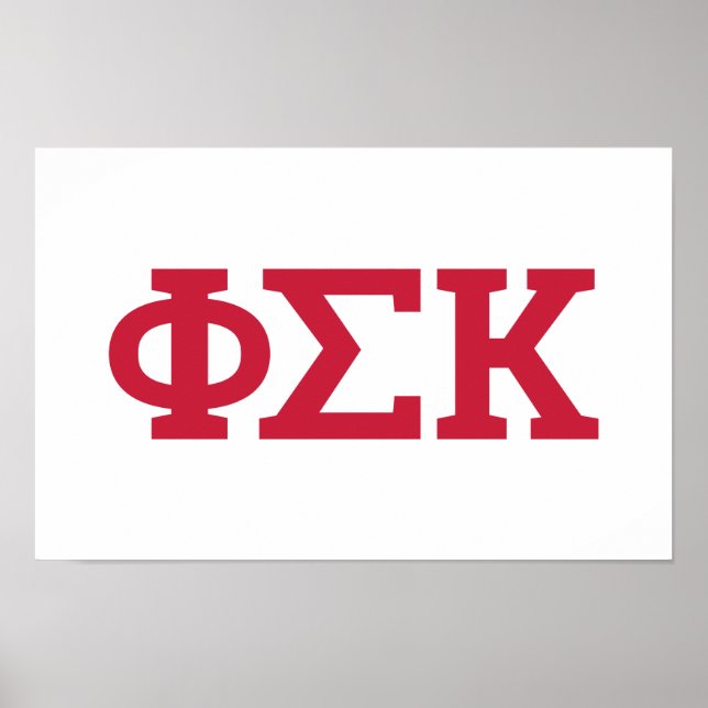 Póster Cartas de Phi Sigma Kappa (Frente)