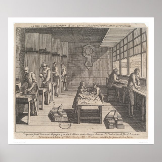 Póster ... Cartas de redacción y preparación (1473) (Frente)