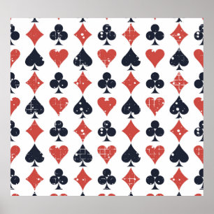 Póster Cartas de reproducción: Grunge Resumen