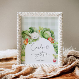 Póster Cartas de verduras y regalos locales