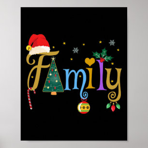 Póster Cartas familiares Navidades Estilo Amar a mi famil