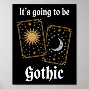 Póster Cartas góticas Tarot Fortune Mov de literatura med