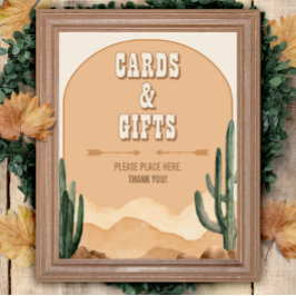 Póster Cartas y regalos de cactus del desierto ruso del s