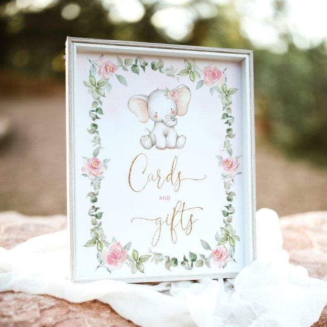 Póster Cartas y regalos de elefantes de eucalipto floral (Subido por el creador)