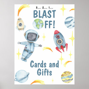 Póster Cartas y regalos de la fiesta de cumpleaños del as