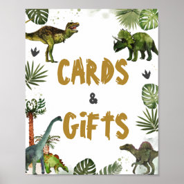 Póster Cartas y regalos de los dinosaurios del jurado del
