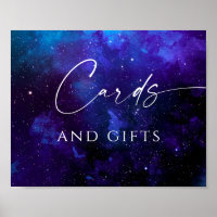 Cartas y regalos Letrero de boda | Noche estrellad