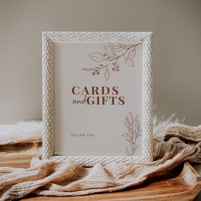 Póster Cartas y regalos Rótulo Boho Boda (Subido por el creador)