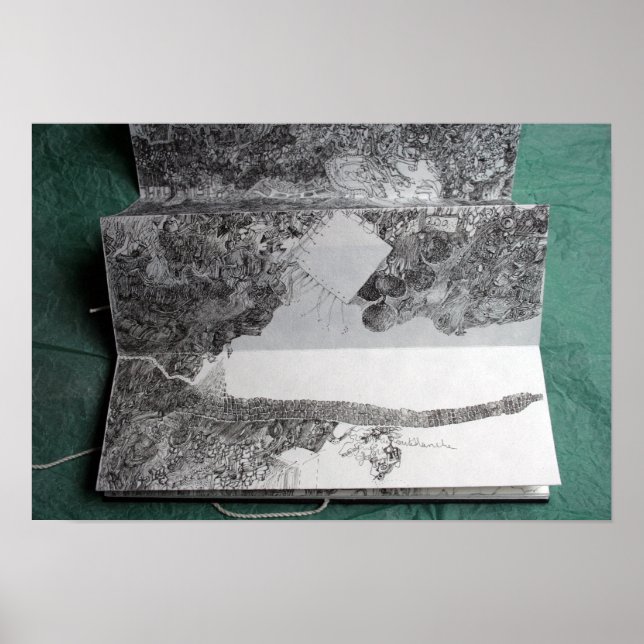 Póster Carte Blanche pour un Stylo en bout P (Frente)