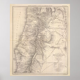 Póster Carte, Province de Mendoza, the Araucan?a
