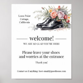 Póster Cartel Airbnb personalizado de bienvenida