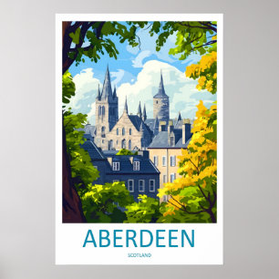 Póster Cartel Antiguo Aberdeen Viaje Parque Nacional de E