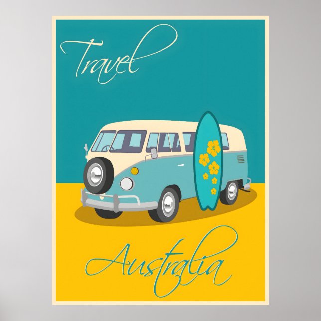 Póster cartel antiguo de Australia (Frente)