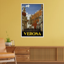 CARTEL ANTIGUO DE VERONA ITALIA