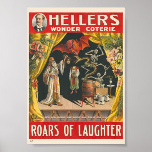 Póster Cartel Antiguo del Círculo Hellers Wonder