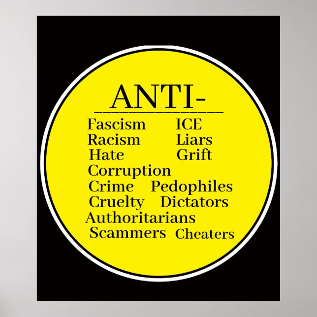 Póster Cartel Antipublicitario (Frente)