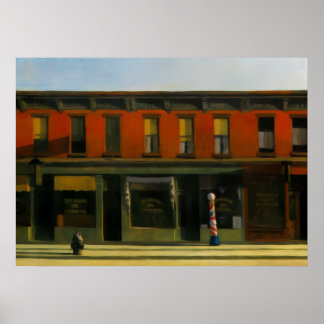 Póster cartel artístico vintage de Edward Hopper