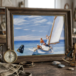 Póster cartel artístico vintage de Edward Hopper