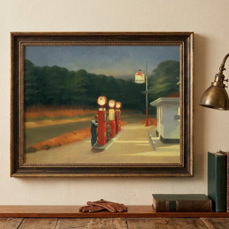 Póster cartel artístico vintage de Edward Hopper
