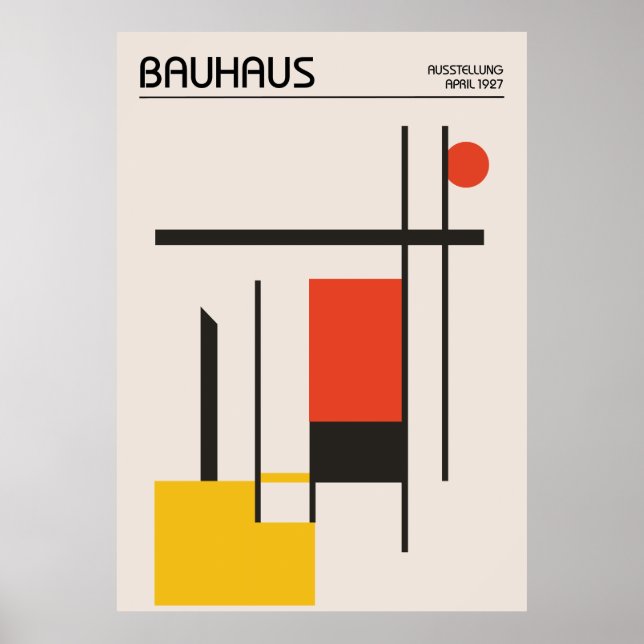 Póster Cartel Bauhaus (Frente)