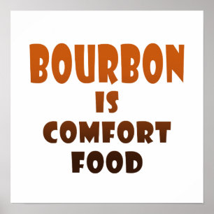 Póster CARTEL DE 16" X 16" - EL BOURBON es Comida Reconfo
