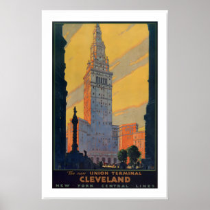 Póster Cartel de 1930 Cleveland, Ohio por Leslie Ragan