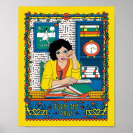 Póster Cartel de 8x10 'Volver la Página_A'