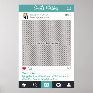 Póster Cartel de accesorios para cabina de fotos de fiest