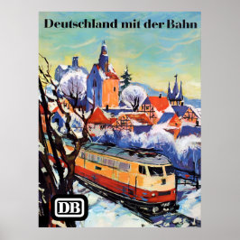 Póster Cartel de Alemania en tren