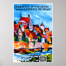 Póster Cartel de Alemania en tren