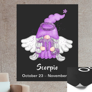 Póster Cartel de ángel del signo astrológico Escorpio Gno
