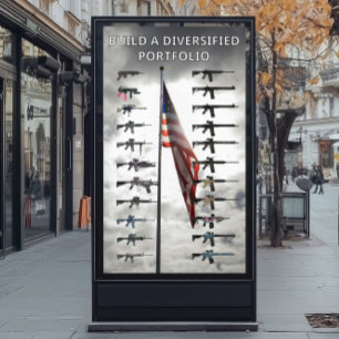 Póster cartel de armas de cartera diversificada