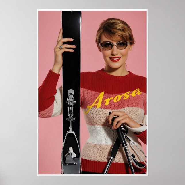 Póster Cartel de Arosa, Suiza (Frente)