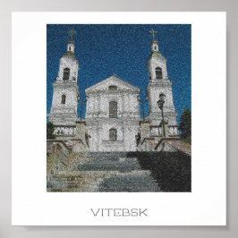 Póster Cartel de Arquitectura de la Iglesia de Vitebsk Bi
