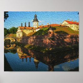Póster Cartel de Arquitectura del Palacio de Nesvizh en B