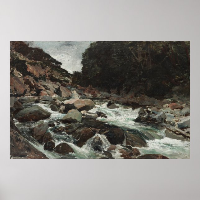 Póster Cartel de Arroyo de Montaña, Garganta de Otira (18 (Frente)