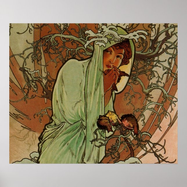 Póster Cartel de Art Nouveau (Frente)
