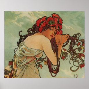 Póster Cartel de Art Nouveau