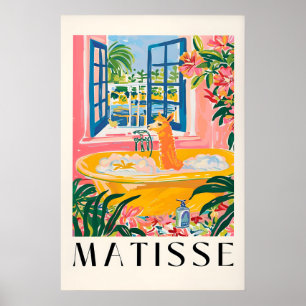 Póster Cartel de baño de alpaca Matisse Animal tropical d