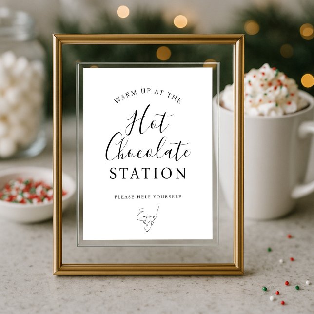 Póster Cartel de barra de estación de chocolate caliente (Subido por el creador)