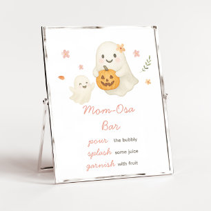 Póster Cartel de barra de Mamá Osa de Boo Pequeño Rosa de