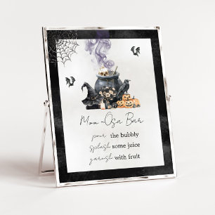 Póster Cartel de barra de Mom Osa de Witch Cauldron Brewi