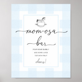 Póster Cartel de barra de Mom-osa para ducha de caballo m