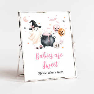 Póster Cartel de Bebés Dulces Fantasmas Rosados Little Bo